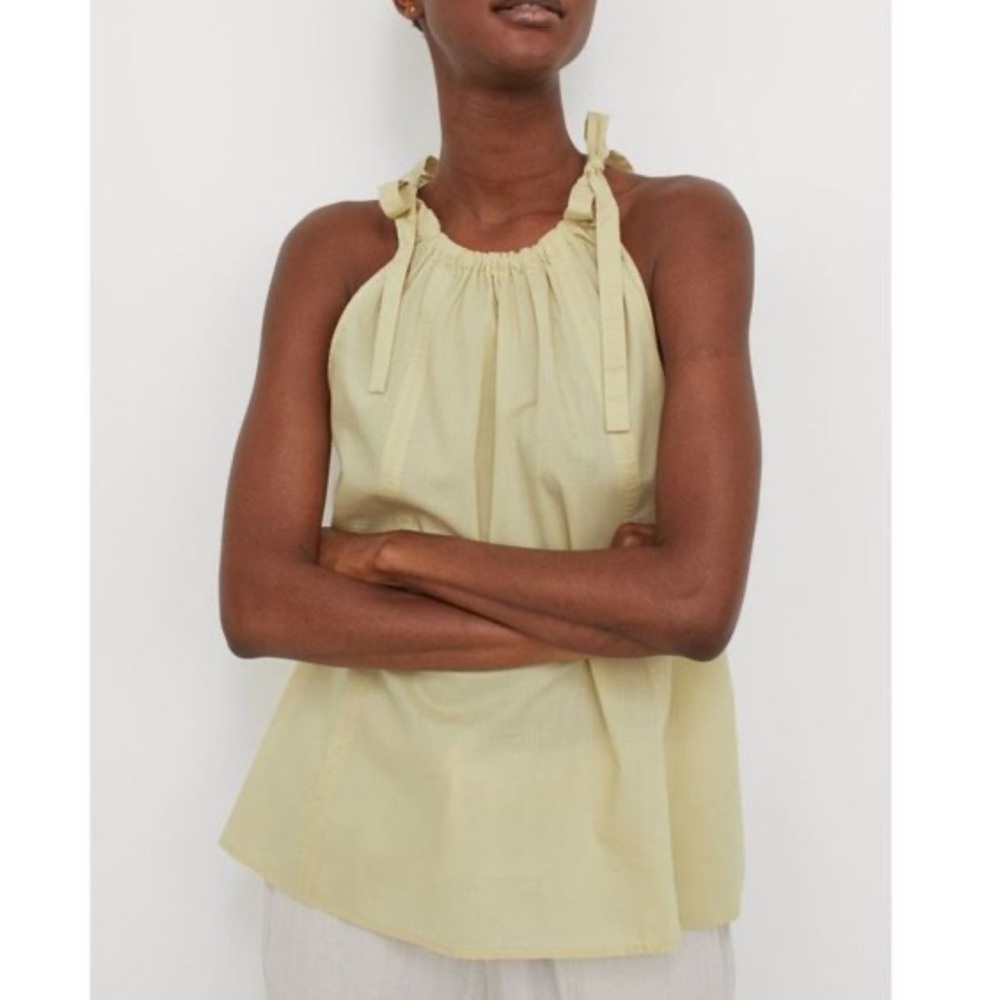 H&M Flared Ruched Tie Top Cami